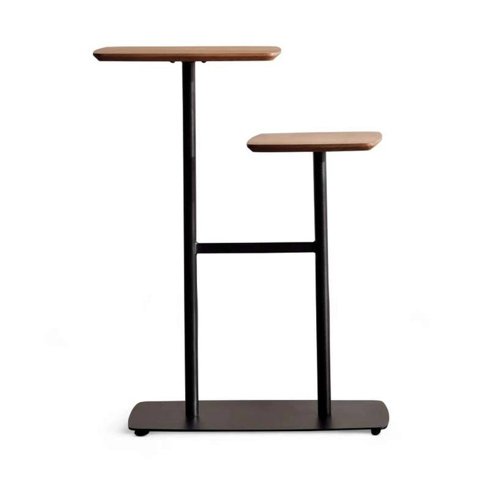 Tower 2 Tier End Table Wood - Natural & Black