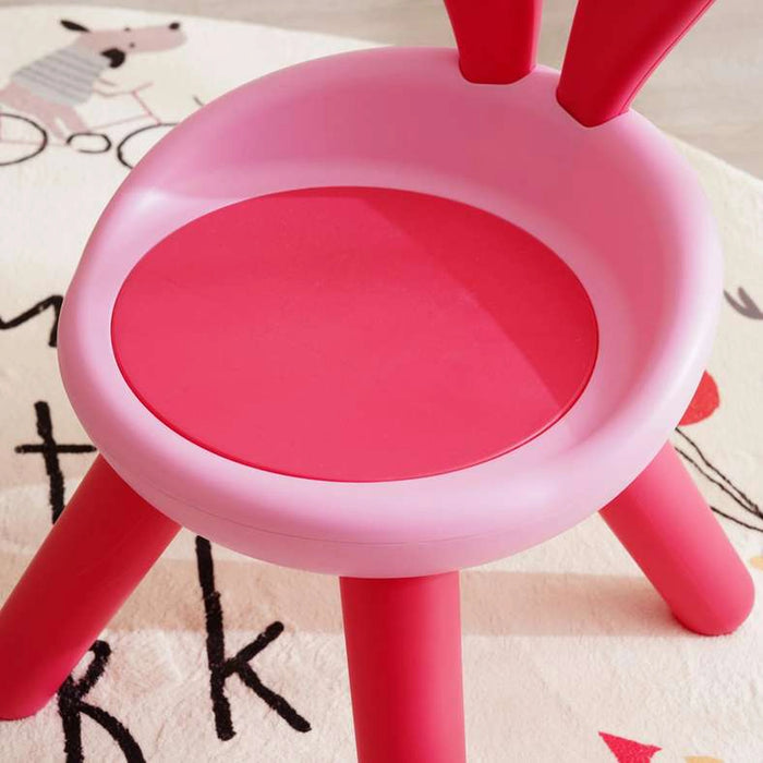 Trady Child Rabbit Ear Backrest Chair 28X28X42Cm - Pink