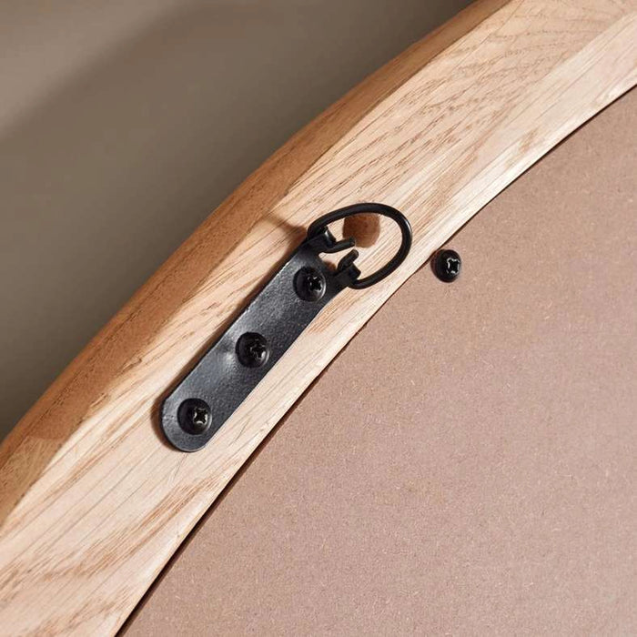 Trafford Console Mirror Round Large - Natural
