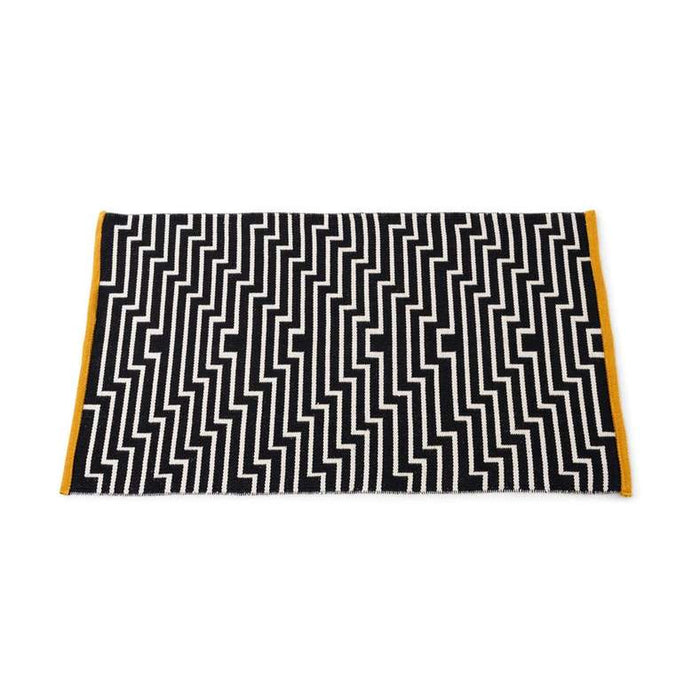 Trapis Handwoven Cotton Dhurrie 60X90Cm - Yellow