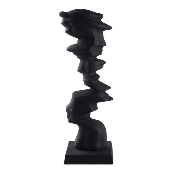 Trazo Decor Sculpture 12.75X12X75X39.5Cm - Black
