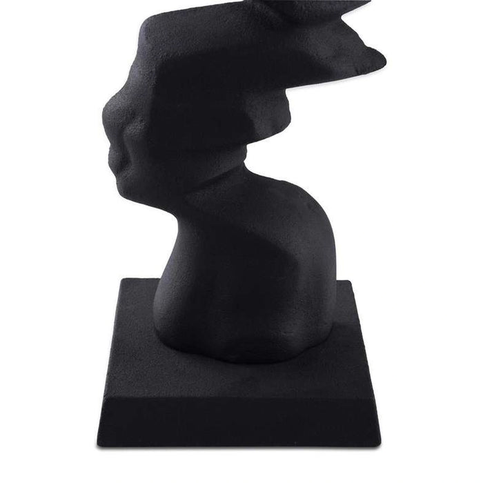 Trazo Decor Sculpture 12.75X12X75X39.5Cm - Black