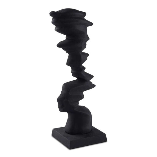 Trazo Decor Sculpture 12.75X12X75X39.5Cm - Black PAN HOME