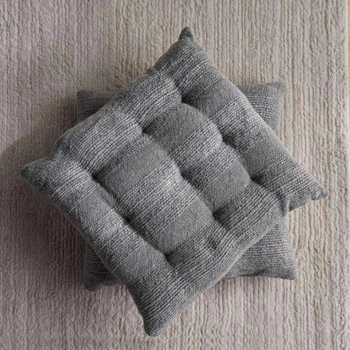 Tred Textured 2-Piece Chairpad Set 40X40Cm - Grey PAN HOME