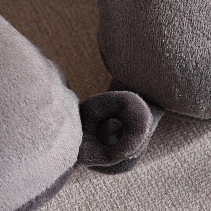 Trek Memory Foam Travel Pillow 30X30X9Cm - Grey
