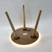 Trellis Accent Table Wood - White & Natural Pan Home