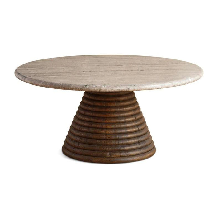 Trevi Coffee Table Marble - Beige & Brown