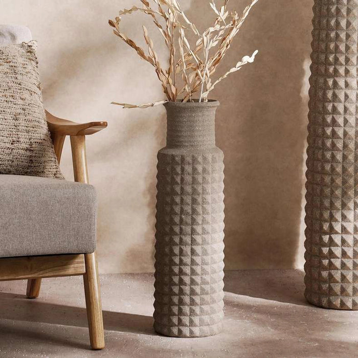 Trevi Polyresin Vase 20X20X64Cm - Brown