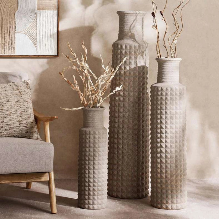 Trevi Polyresin Vase 20X20X64Cm - Brown