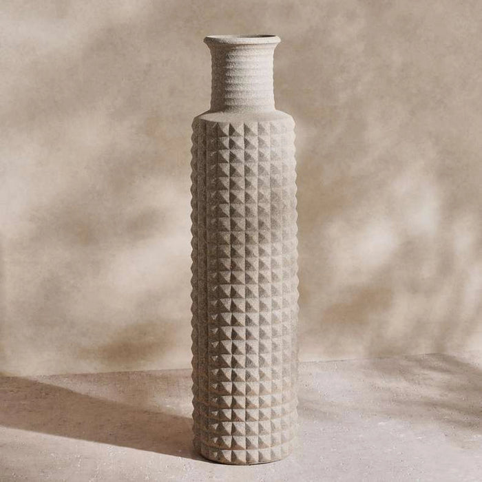 Trevi Polyresin Vase 25X25X97Cm - Brown