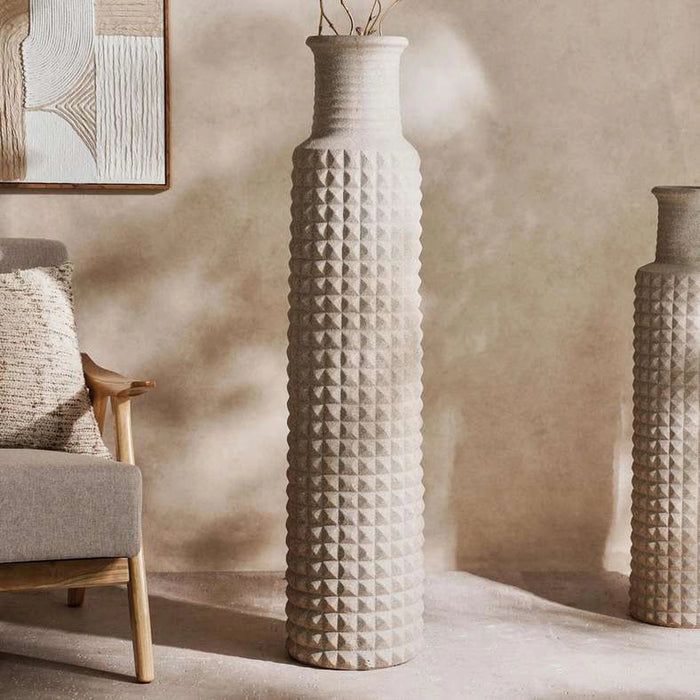 Trevi Polyresin Vase 30X30X128Cm - Brown