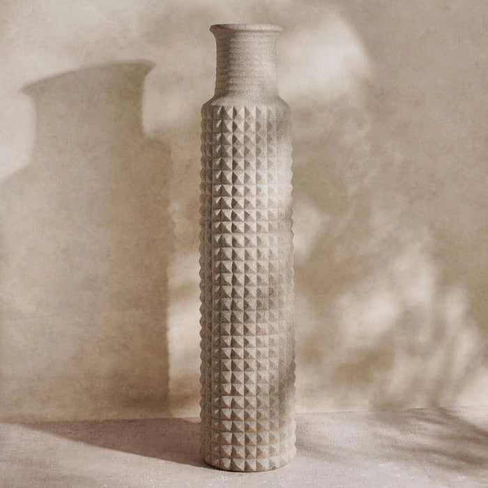 Trevi Polyresin Vase 30X30X128Cm - Brown