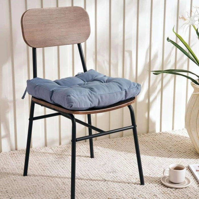 Trevor Textured Chairpad 40X40+3cm - Light Blue Pan Home