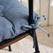Trevor Textured Chairpad 40X40+3cm - Light Blue Pan Home
