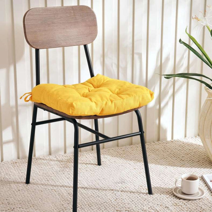 Trevor Textured Chairpad 40X40+3Cm - Yellow