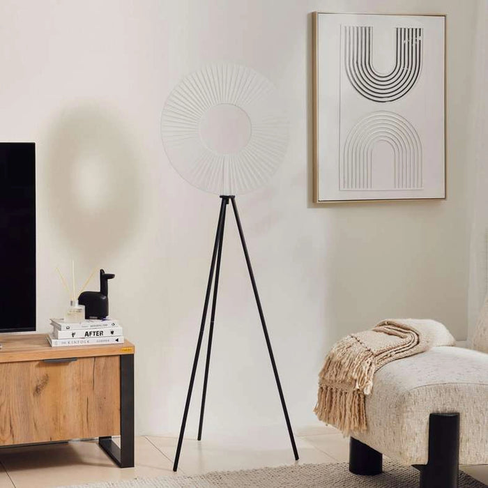 Treyton Led 30W Warm Floor Lamp 300K Warm White 50X50X150Cm - Black