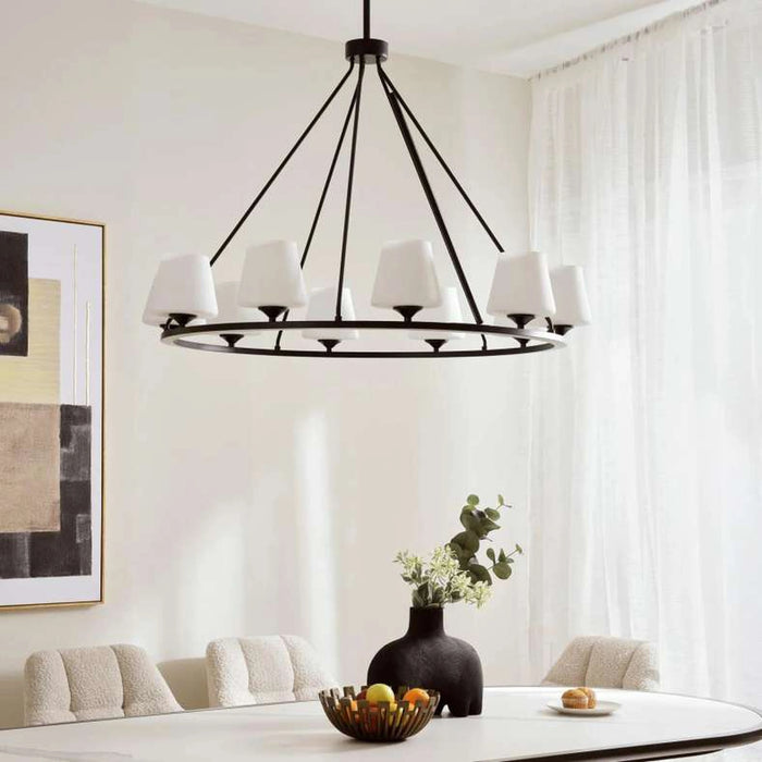 Tronix 10-Light E-27 Chandelier 107X107X71Cm - Matte Black