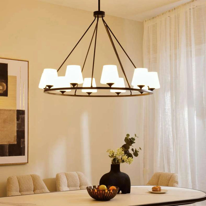 Tronix 10-Light E-27 Chandelier 107X107X71Cm - Matte Black