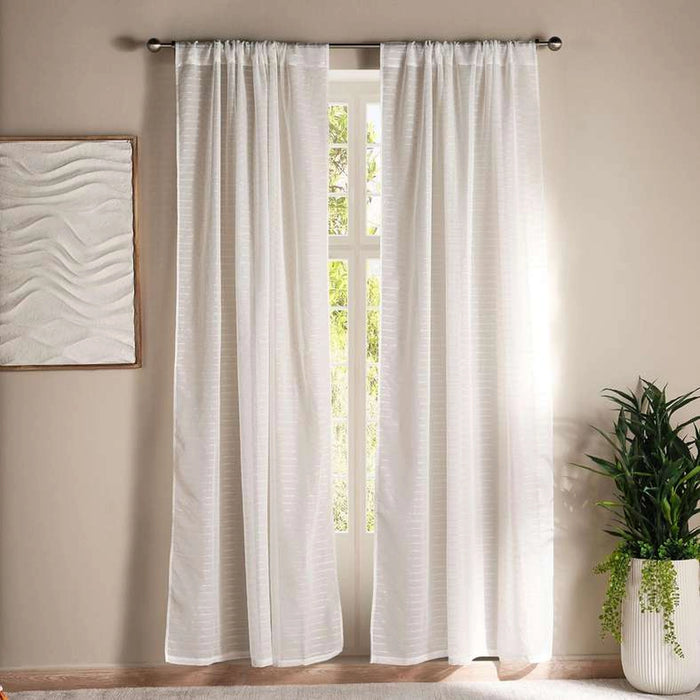 Trossa 2 Piece Sheer Curtain Set 135X240Cm - White