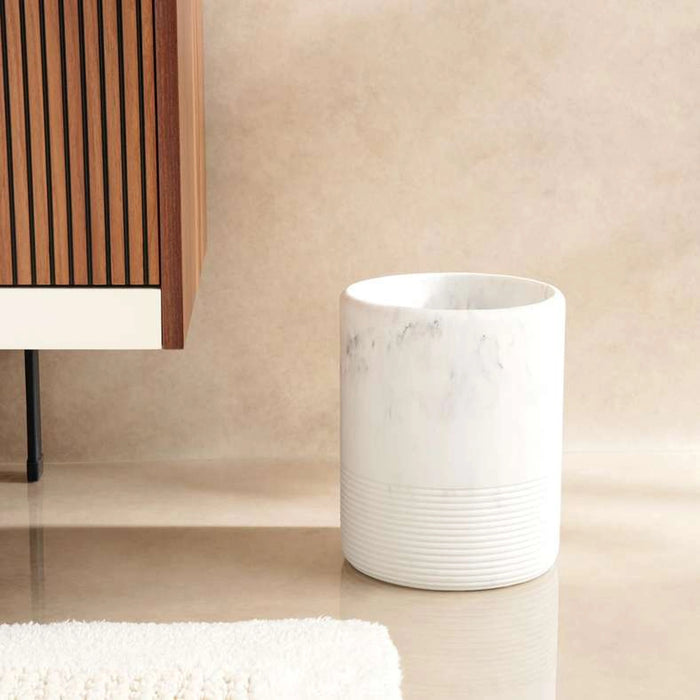 Troy Bathroom Bin 20.5X20.5X25Cm - White