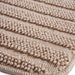 Trudo 2-Piece Stripe Comfy Bathmat Set- Beige Pan Home