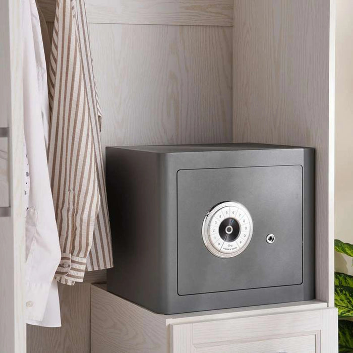 Truston Biometric And Anti Theft Safe 35X40X32 Cm - Dark Grey