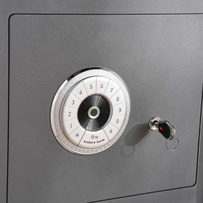 Truston Biometric And Anti Theft Safe 35X40X32 Cm - Dark Grey