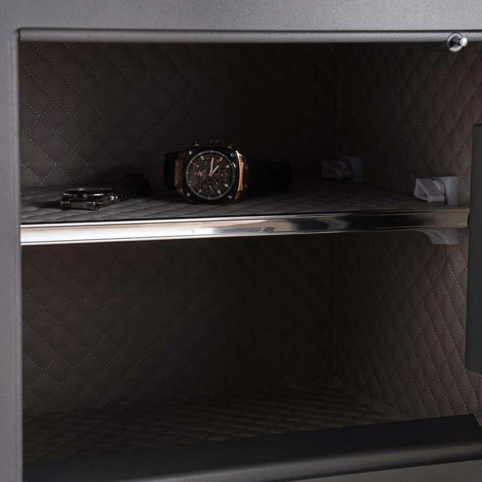 Truston Biometric And Anti Theft Safe 35X40X32 Cm - Dark Grey