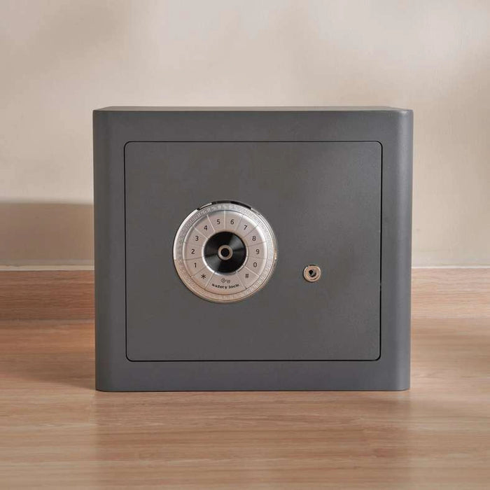 Truston Biometric And Anti Theft Safe 35X40X32 Cm - Dark Grey