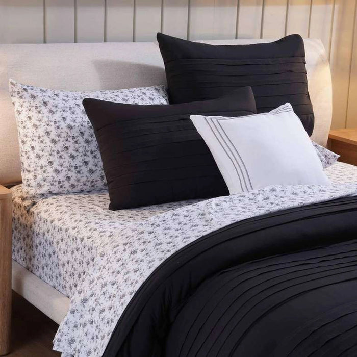 Ttc Adrianna 8-Piece Bed In A Bag 240X260Cm - Washed Black