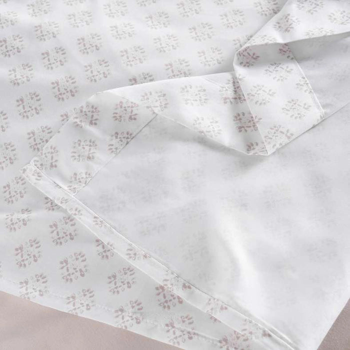 Ttc Crinkle Paisley Textured 5-Piece King Comforter Set 240X260Cm - White