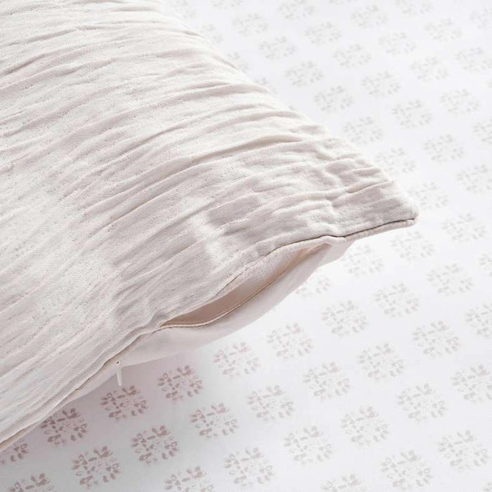 Ttc Crinkle Paisley Textured 5-Piece King Comforter Set 240X260Cm - White