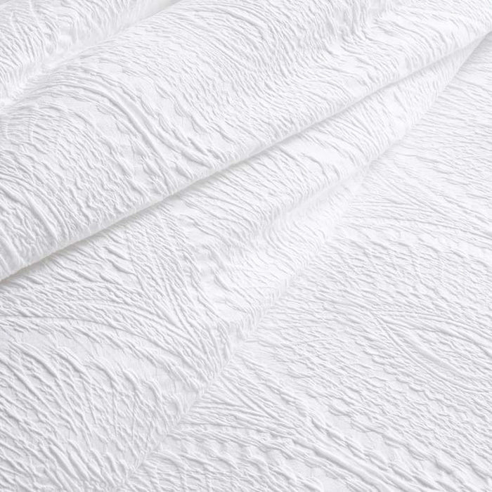 Ttc Crinkle Paisley Textured 5-Piece Queen Comforter Set 200X240Cm - White