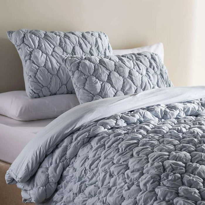 Ttc Ogee Cloud 3-Piece Queen Comforter Set 200X240 Cm - Whisper Blue