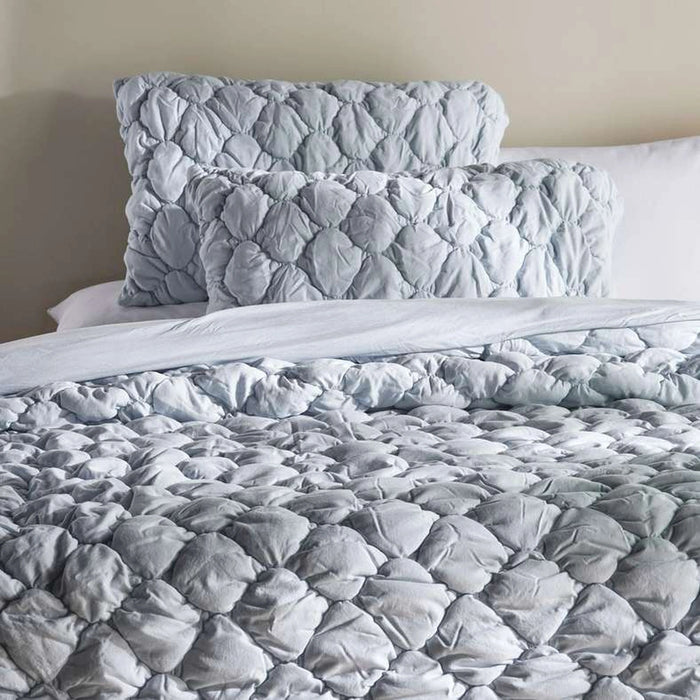 Ttc Ogee Cloud 3-Piece Queen Comforter Set 200X240 Cm - Whisper Blue