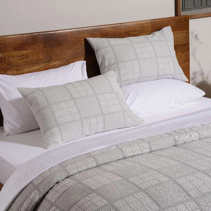 Ttc Shirley Waffle 3-Piece King Comforter Set 240X260Cm - Quite Grey