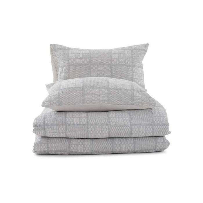 Ttc Shirley Waffle 3-Piece King Comforter Set 240X260Cm - Quite Grey
