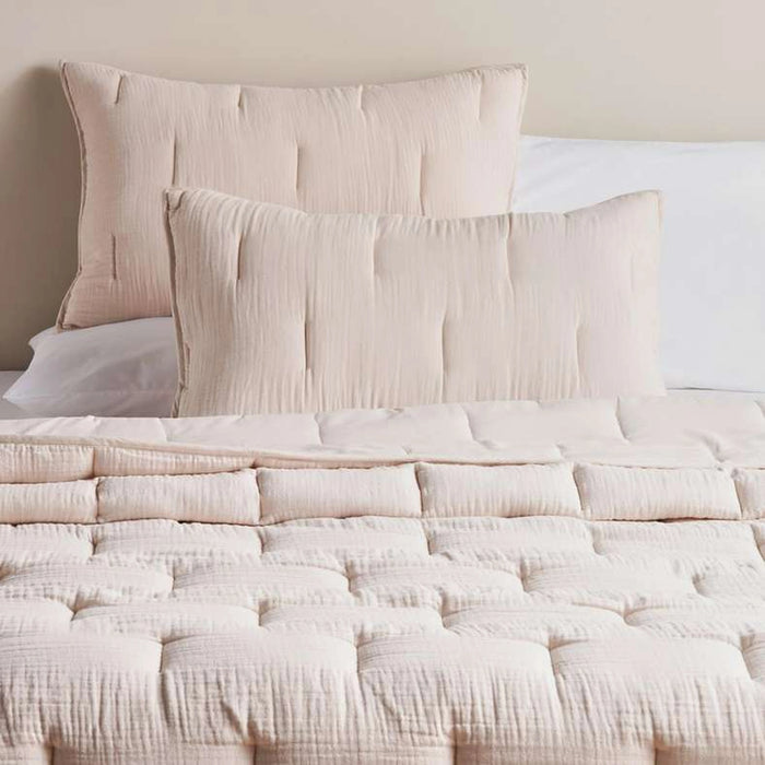 Ttc Winona 3-Piece Quilted Bedspread Set 220X240Cm - Flax