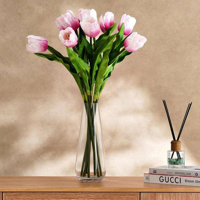 Tulip Artificial Flower Stem H64Cm - Pink