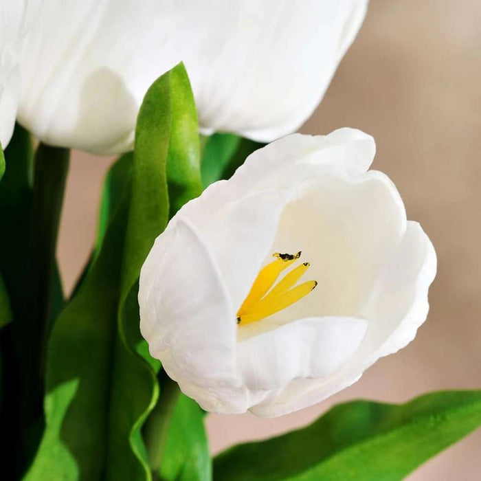 Tulip Artificial Flower Stem H64Cm - White
