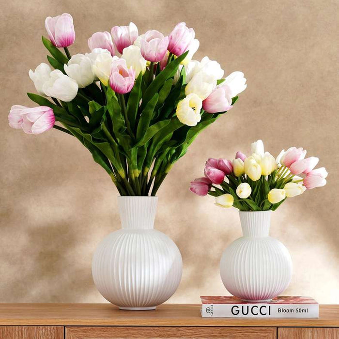 Tulip Artificial Flower Stem H64Cm - Yellow