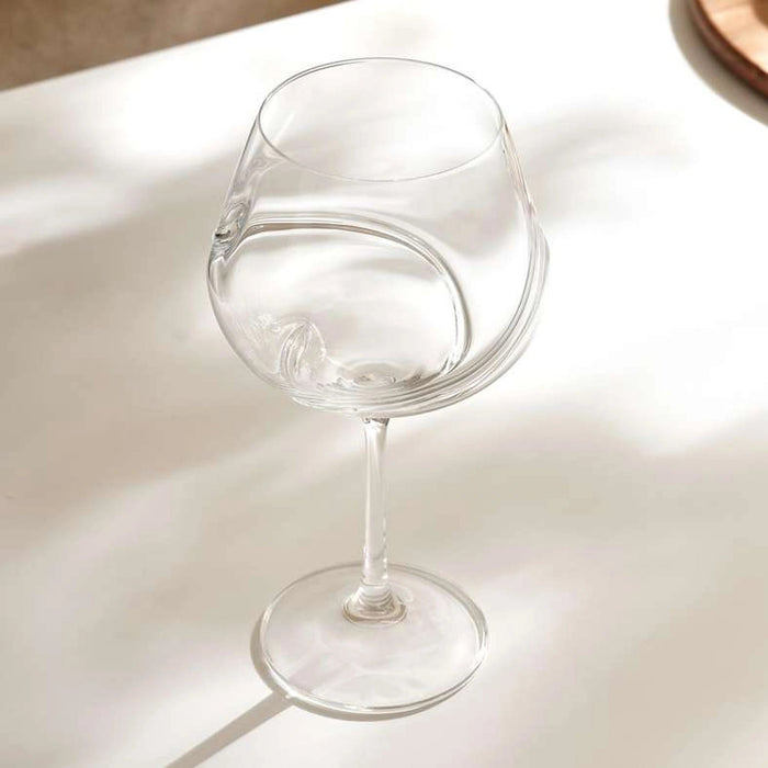 Turbulence 2-Piece Stemware Crystal Glass Set - Clear Pan Home
