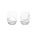 Turbulence 2-Piece Tumbler Crystal Glass Set 500Ml - Clear Pan Home