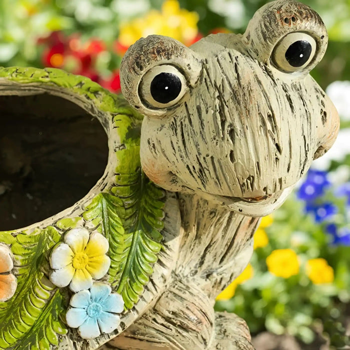 Turtle Magnesia Planter 34X25X22.5Cm - Brown Pan Home