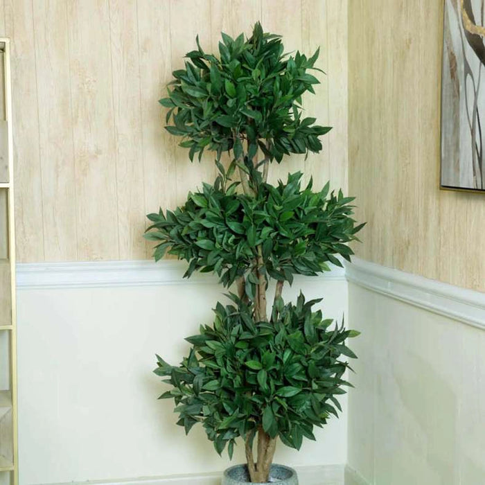 Twiggy Triple Topiary Tree Green H167Cm