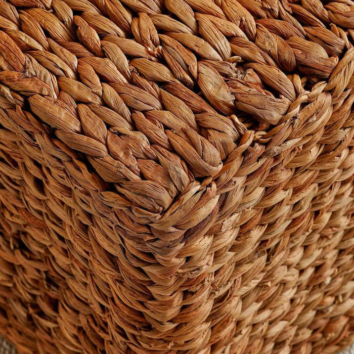 Tylan Water Hyacinth Square Cube Pouf 40X40X40Cm- Natural