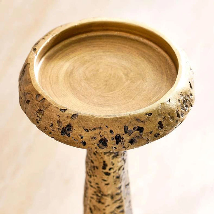 Tylda Polyresin Candle Holder Dia11Xh32.5 - Gold