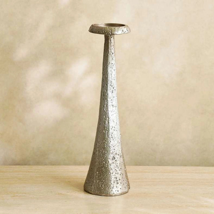 Tylda Polyresin Candle Holder Dia13Xh45 - Silver