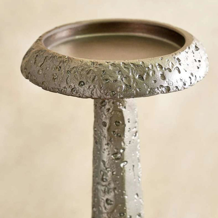 Tylda Polyresin Candle Holder Dia15Xh61Cm - Silver