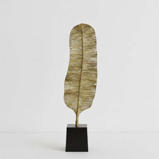 Tyrell Metal Leaf Sculpture 21X15X92Cm - Gold PAN HOME
